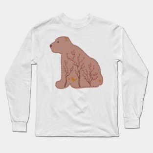 Cross-Stitch Bear Long Sleeve T-Shirt